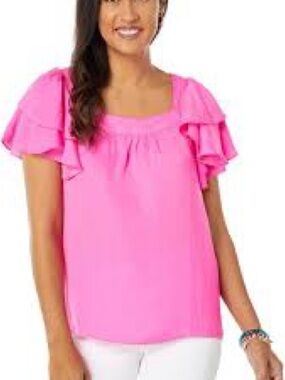 Lilly Pulitzer hot pink top